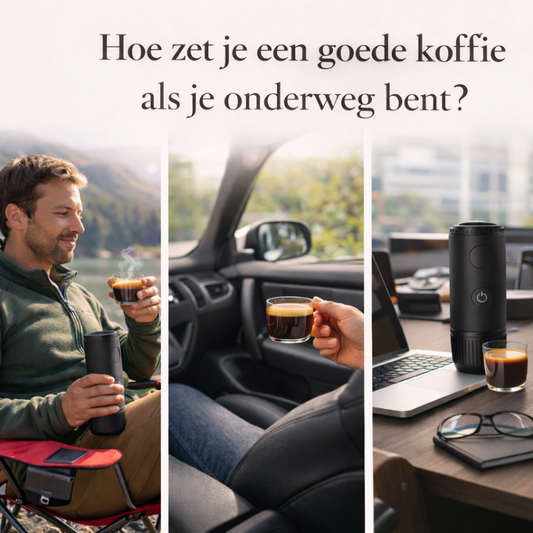 Hoe drink je een goede koffie als je onderweg bent?